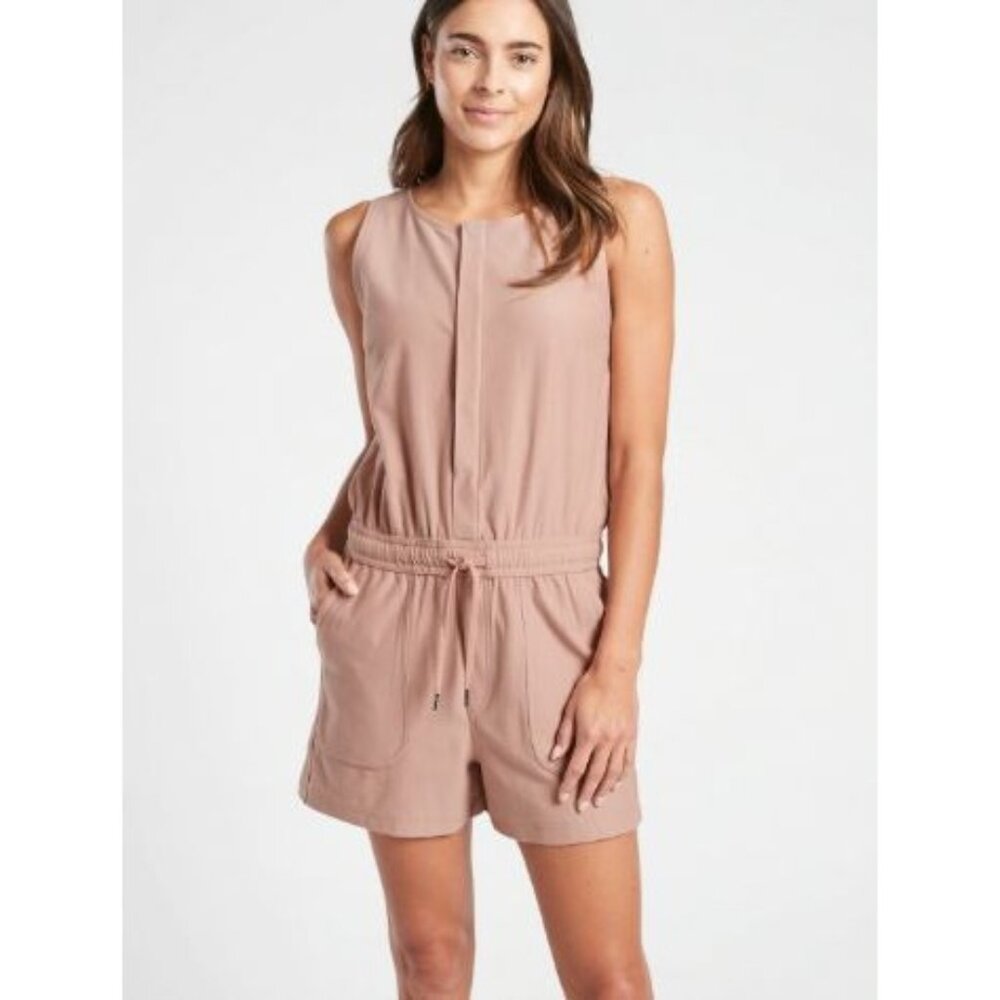 ATHLETA farallon romper in mocha latte size XS